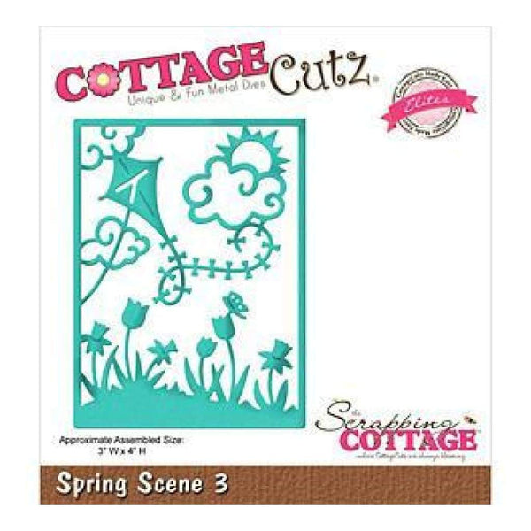 Cottagecutz Elites Die Spring Scene #3 3Inch X4inch