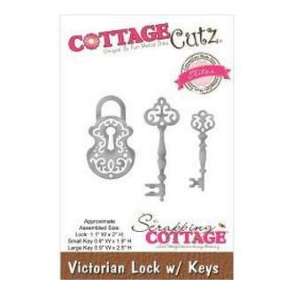 Cottagecutz Elites Die Victorian Lock/Keys .6In. X1.9In.  To 1.1In. X2in.