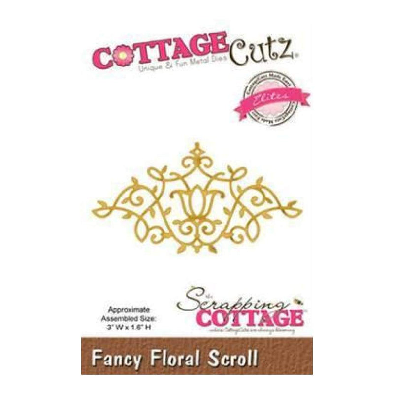 Cottagecutz - Fancy Florals - Fancy Floral Scroll - Elites