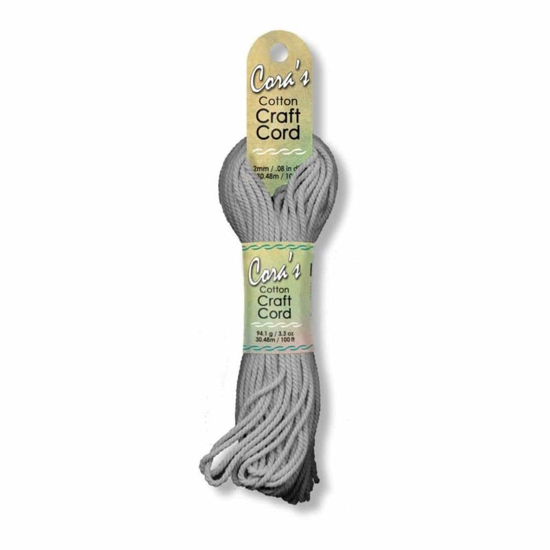 Cotton Craft Cord 2mmX100' - Charcoal
