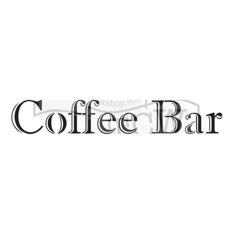 Crafters Workshop Rustic Sign Template 16.5inch X6inch - Coffee Bar