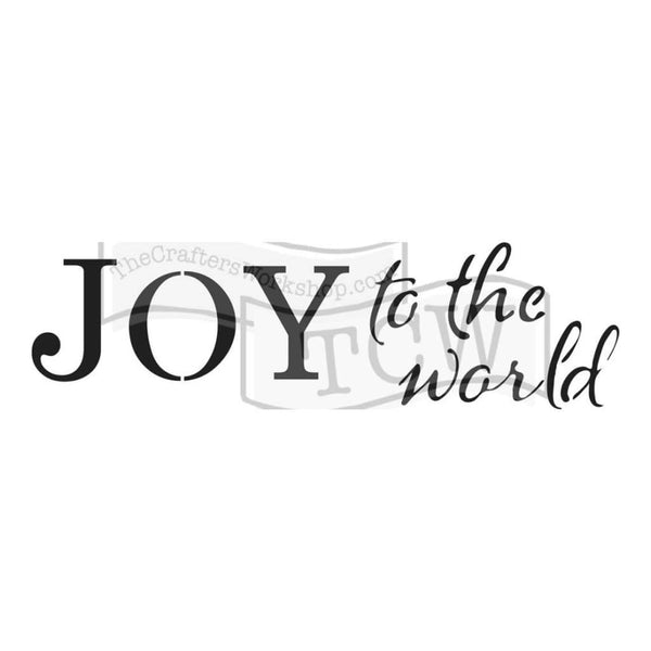 Crafters Workshop Rustic Sign Template 16.5inch X6inch - Joy To The World