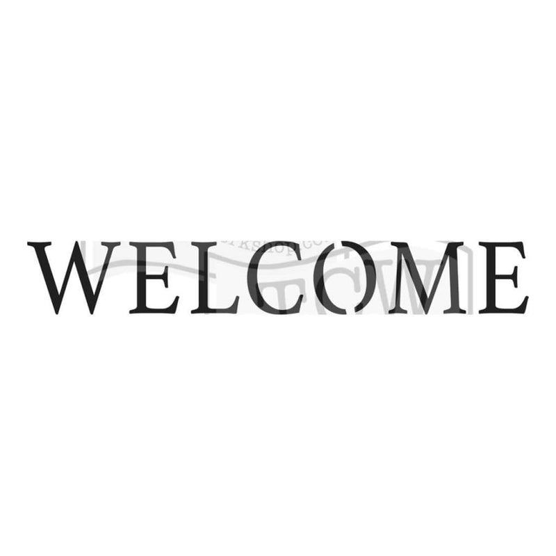 Crafters Workshop Rustic Sign Template 16.5inch X6inch - Welcome