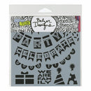 Crafters Workshop Template 6inch X6inch - Party Banners