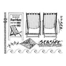 Crafty Individuals Unmounted Rubber Stamp 4.75 Inch X7 Inch Pkg By The Sea
