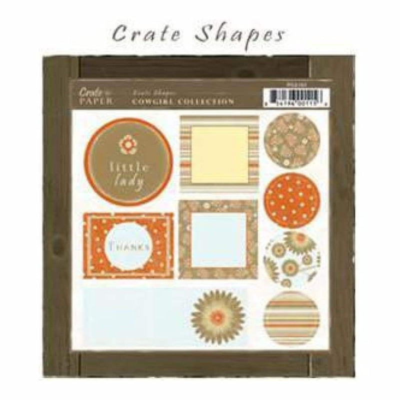Crate Paper - Cowgirl Shapes Diecuts