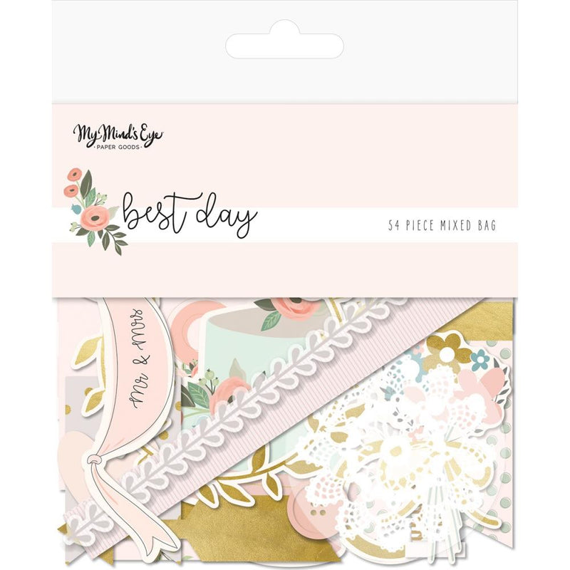 My Minds Eye Best Day Mixed Bag Cardstock Die-Cuts