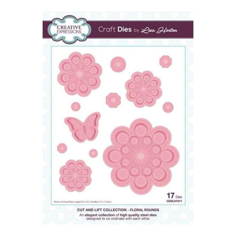 Creative Expressions Die Lisa Horton - Cut and lift Collection - Floral rounds