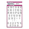 Creative Stamps A6 Stamp Set Alphabet Set of 42 - Cross Stitch Collection