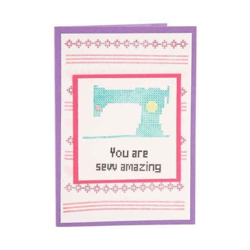 Creative Stamps A6 Stamp Set Sew In To You Set of 20 - Cross Stitch Collection*