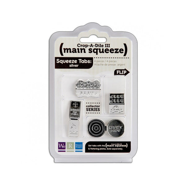 Sale Item - We R Memory Keepers - Crop-A-Dile III Main Squeeze Tabs - Silver
