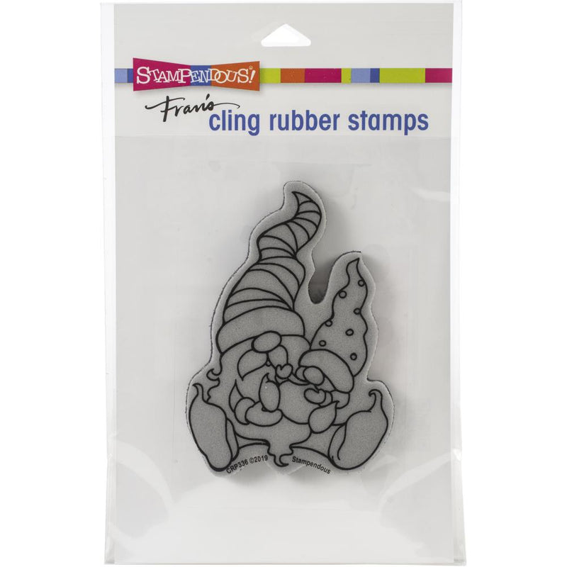 Stampendous - Cling Stamp - Papa Gnome & Baby - 4.5x5.5 inch