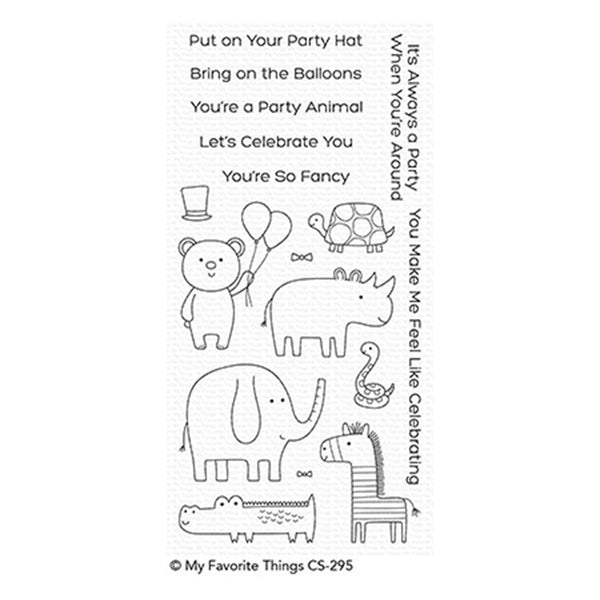 My Favorite things Clear Stamp 4"x8" - Safari party
