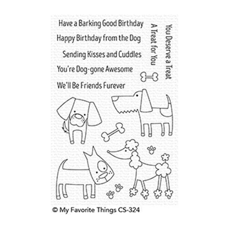 My Favorite things Clear Stamp 4"x6" - Dog-gone Aewsome*