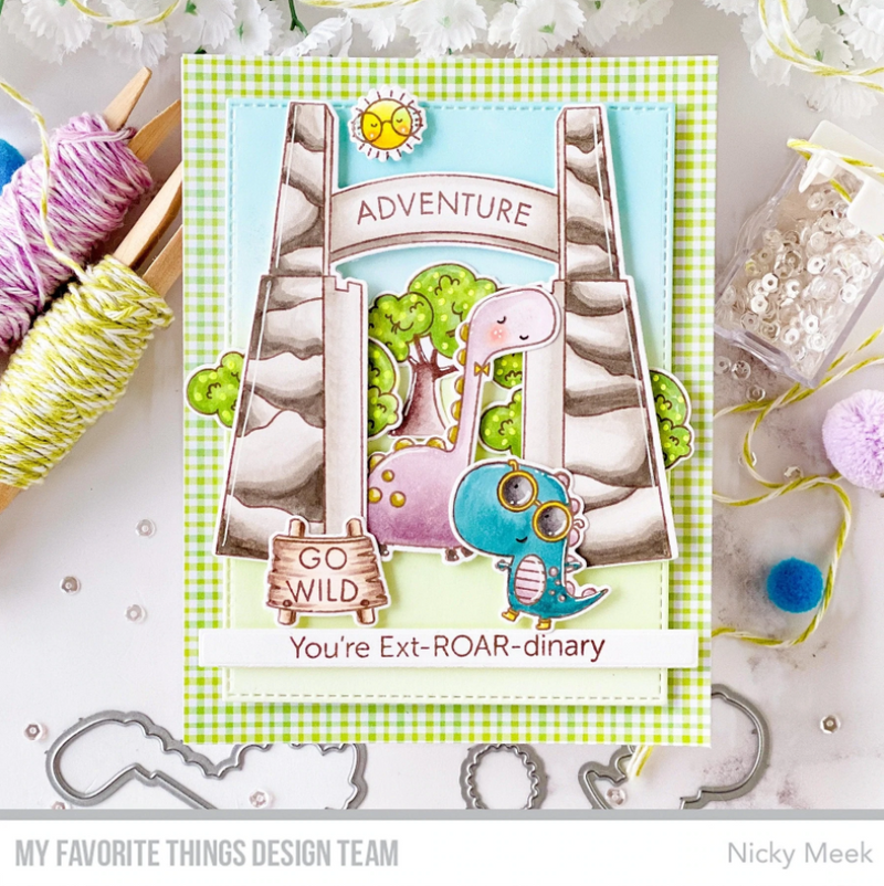 My Favorite Things Clear Stamps 4"x 6" - You're Ext-ROAR-dinary*