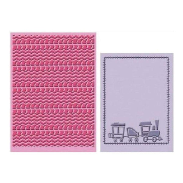Cuttlebug Cricut Lite Companions Beep Beep Embossing Folders Set