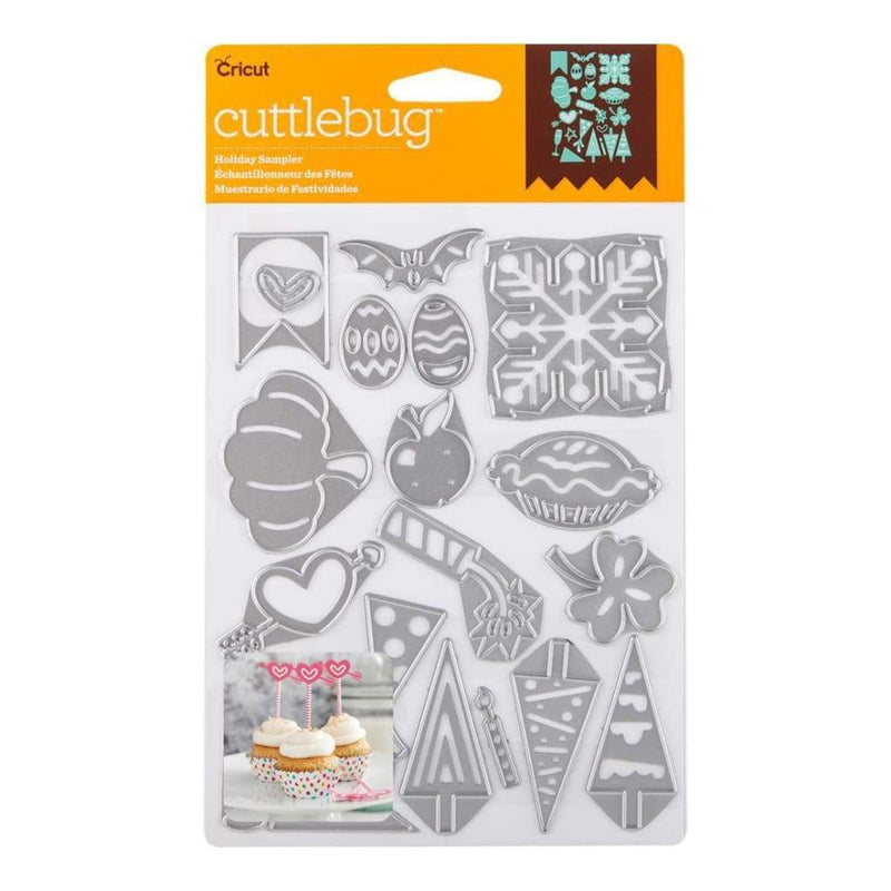 Cuttlebug Cut & Emboss Die Holiday Sampler, 20 pack