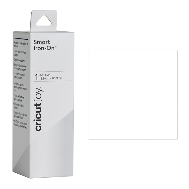 Cricut Joy Smart Iron-On Vinyl Roll 5.5in x 24in - White*