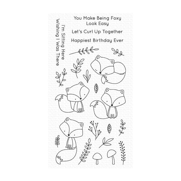 My Favorite Things Clearly Sentimental Stamps 4"X8" - Let's Curl Up