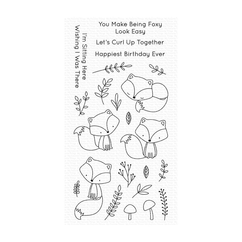 My Favorite Things Clearly Sentimental Stamps 4"X8" - Let's Curl Up*