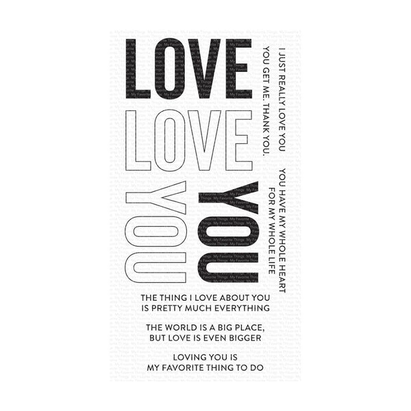 My Favorite Things Clearly Sentimental Stamps 4"X8" - Love You Big Time*
