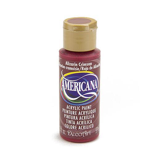 Americana Acrylic Paint 2oz - Alizarin Crimson - Semi-Opaque
