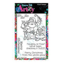 Dare 2B Artzy Clear Stamps 4X6 Sheet Santa's Team