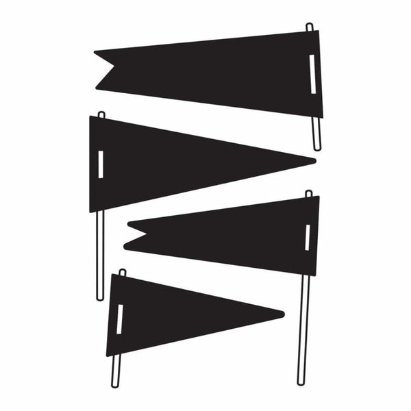 Darice - Embossing Folder 4.25 inch X5.75 inch - Pennants