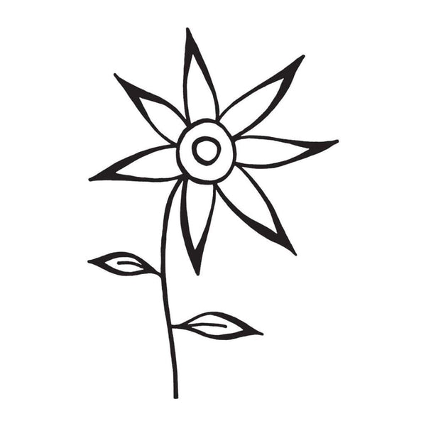 Darkroom Door Cling Stamp 4.5X3 - Pointy Petals