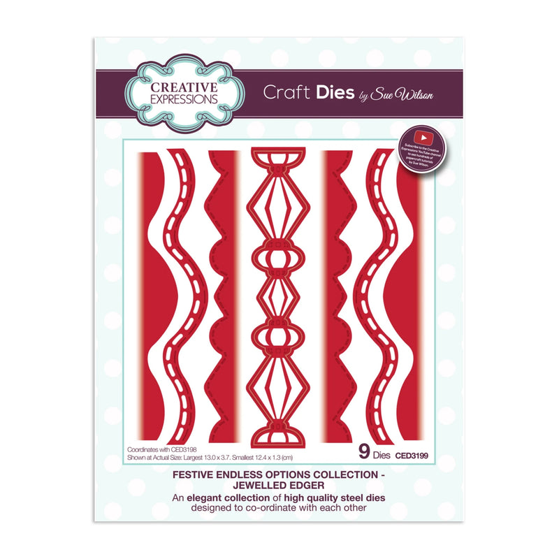 Creative Expressions Craft Dies By Sue Wilson - Endless Options - Jewelled Edger*