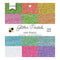 DCWV Cardstock Stack 6 inch X6 inch 24 pack Glitter Pastels Solid
