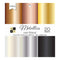 DCWV Single-Sided Cardstock Stack 6X6 20 pack Metallics Foil Solid