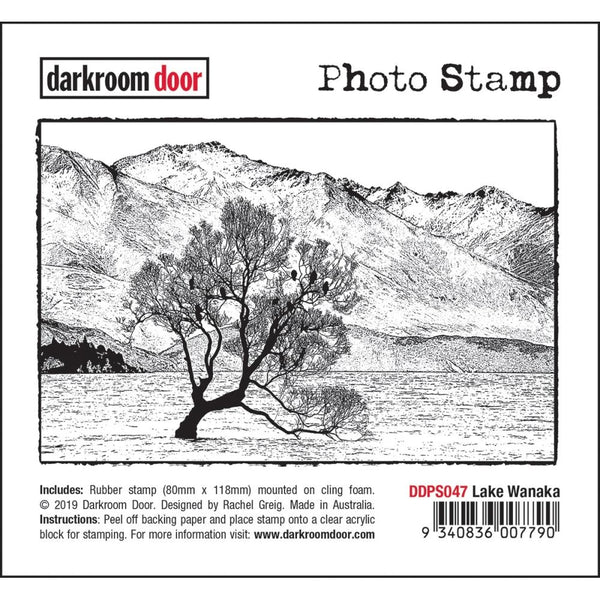 Darkroom Door - Photo Cling Stamp 4.6 inch X3.2 inch - Lake Wanaka