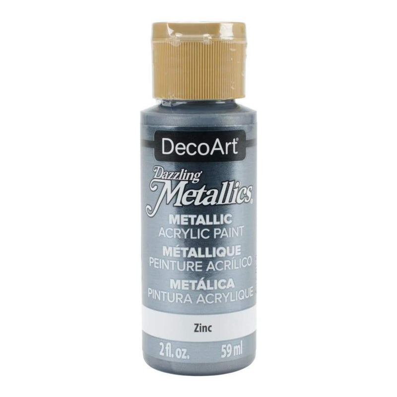 Deco Art - Dazzling Metallics Acrylic Paint 2Oz Zinc