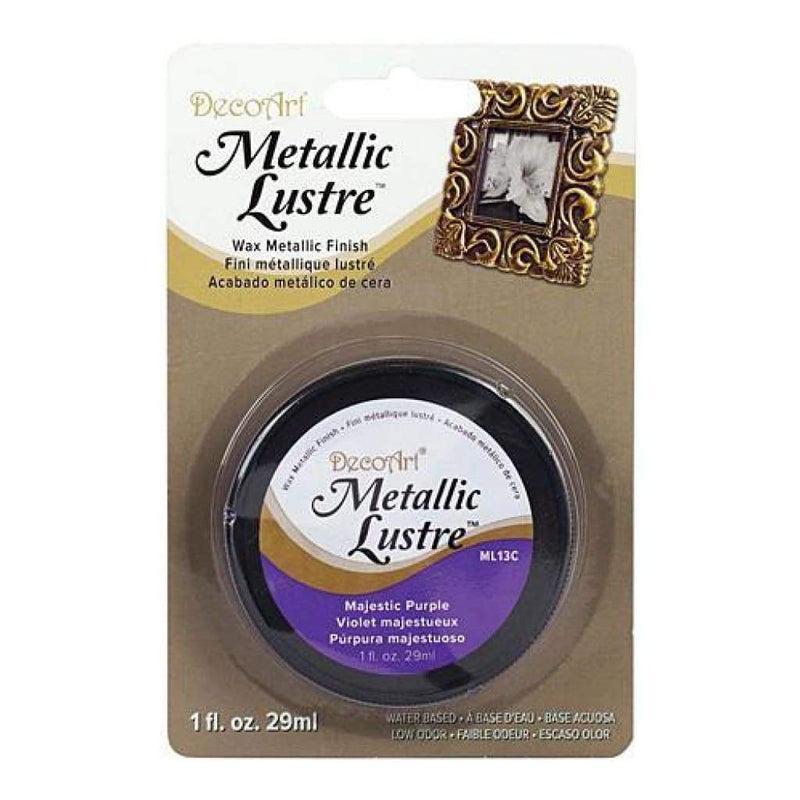 Deco Art - Metallic Lustre Wax Finish 1Oz - Majestic Purple