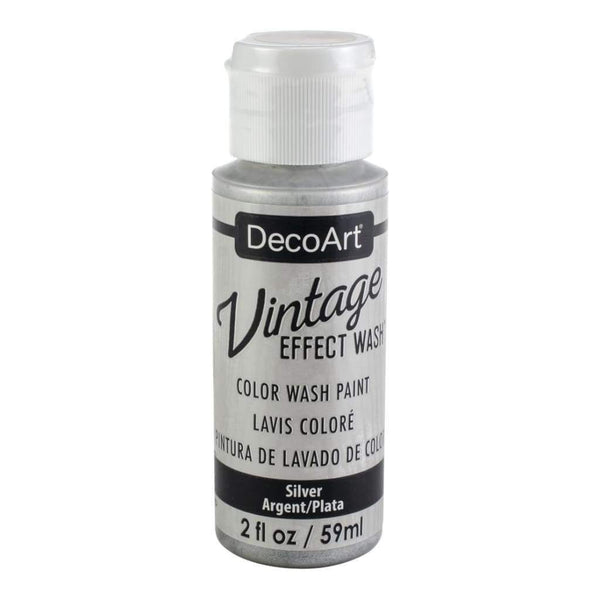 Deco Art - Vintage Effect Wash Paint 2oz - Silver