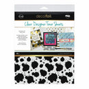 Deco Foil Clear Toner Sheets 8.5 inch X11 inch 4 pack - Splatter
