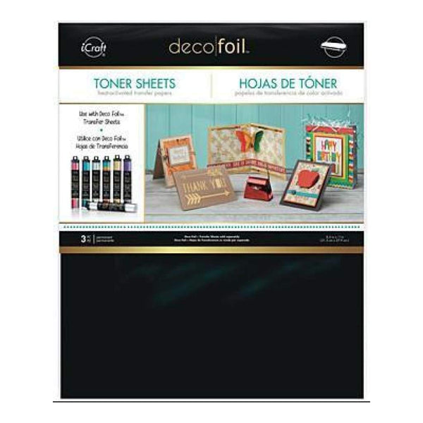 Deco Foil Toner Sheets 8.5 Inch X11 Inch  3 Pack