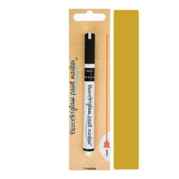 Decoart Glass Paint Marker 1Mm - Gold