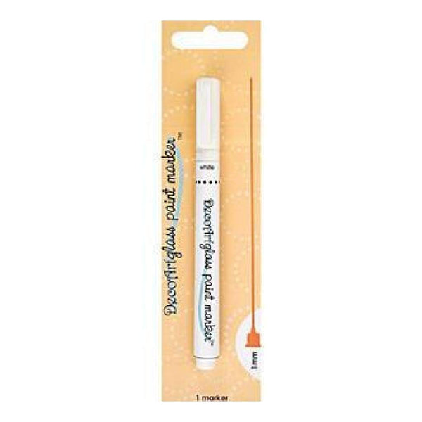 Decoart Glass Paint Marker 1Mm - White