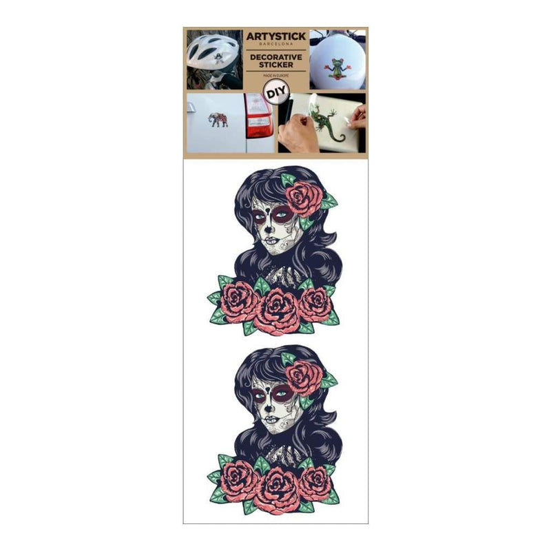 Decorprint Artystick Decorative Stickers 3.75 inch X7.75 inch Lady Death