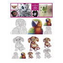 Decorprint Peelable Decals 7.75x7.75 inch Silhouettes II