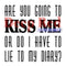 Deep Red Rubber Stamps - Kiss Me Sentiment