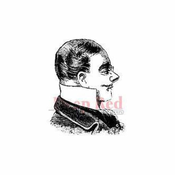 Deep Red Stamps - Victorian Man