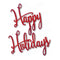 Dees Distinctively Dies Festive Happy Holidays 2.54 inch X3.32 inch