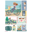Stamperia Rice Paper Sheet A4 - Bicycle By Johanna Rivero