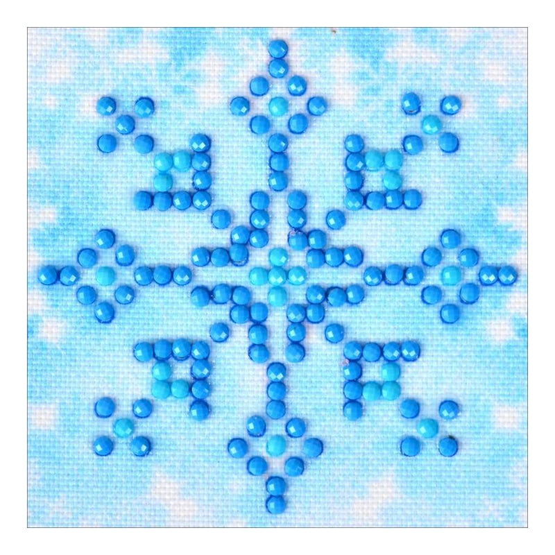 Diamond Dotz Diamond Embroidery Facet Art Kit 4.75 inch X4.75 inch Snowflake Sparkle