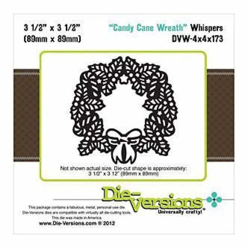 Die-Versions Whispers Die - Candy Cane Wreath