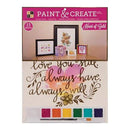 Diecuts With A View - Paint & Create Watercolor Kit 11.5 Inch X15 Inch - Heart Of Gold W/Gold Foil