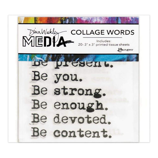 Dina Wakley Media Collage Word Pack